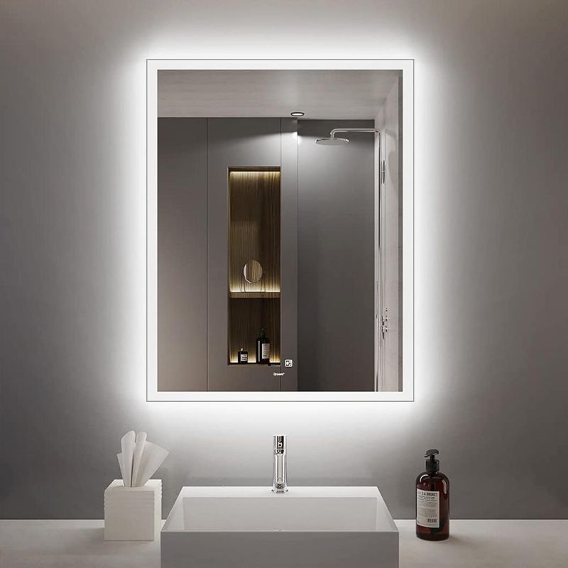 Wholesale Hotel Wall Decor Modern Luxury Custom Lighted Bath Bathroom Vanity LED Mirror