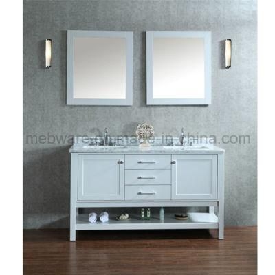 60&quot; Double-Sink Bathroom Vanity Set / Wooden Bathroom Vanities