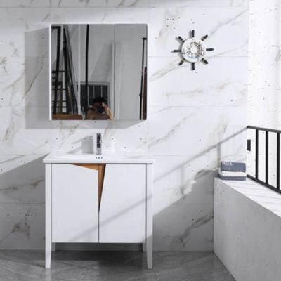 Simple Floor Mounted Style Bath Vanity Without Drawer (2035)