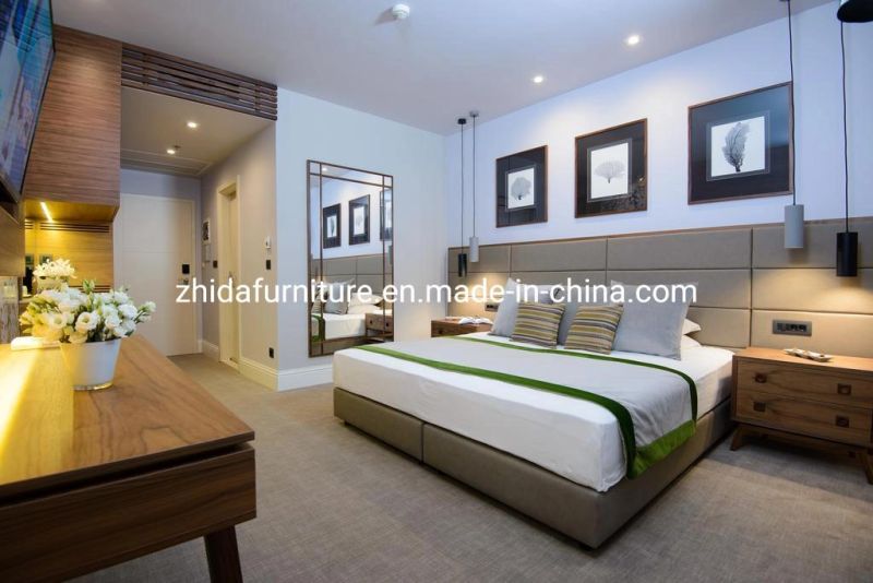 Modern Bedroom Furniture Simple Wooden Frame King Wood Double Beds