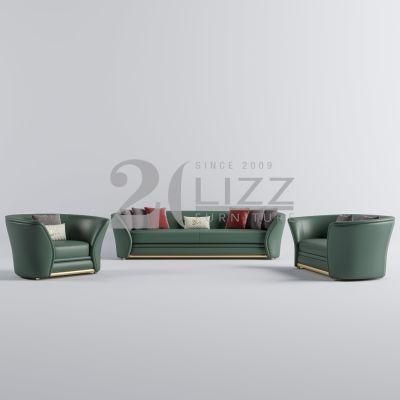 Modern Modular Couch Living Room Furniture European Luxury Geniue Leather Sectional Corner Sofa