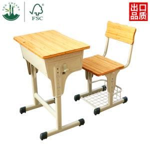 New Comfortable Durable Single Study Desks Chairs Modern Bamboo Children Old Primary School Furniture