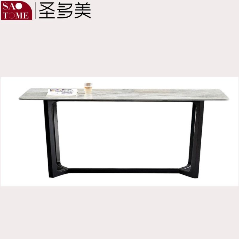 Modern Living Room Dining Room Furniture Carbon Steel V-Shaped Table Dining Table