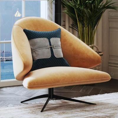 Modern Low Vevet Armchair Sofa Fabric Comfortabe Lounge Recliner Chair