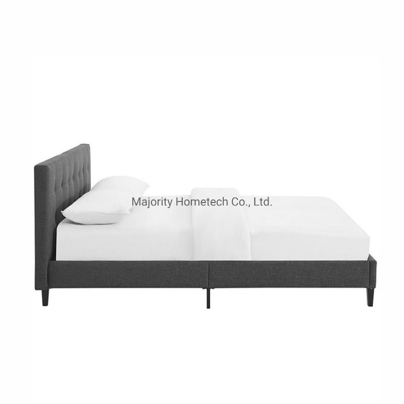2022 Good Selling Simple Knockdown Upholstered Fabric Bed