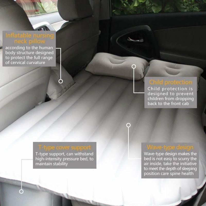 Inflatable Car Air Mattress for Travelling with Pump