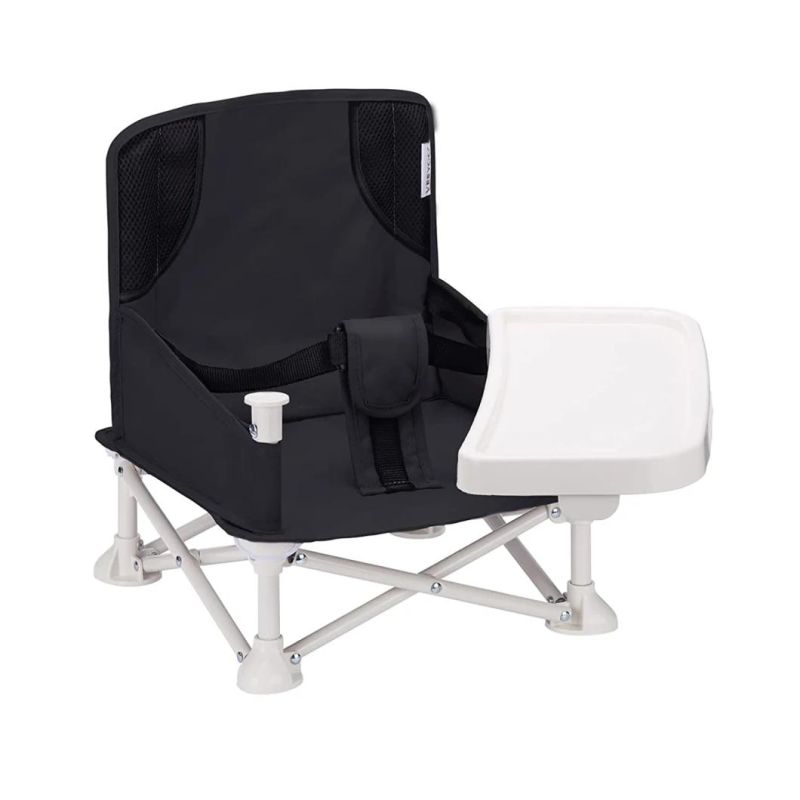 Children′s Baby Dining Chair Foldable Seat with Tray and Bag Outdoor Baby Seat Portable Seat for Home and Travel