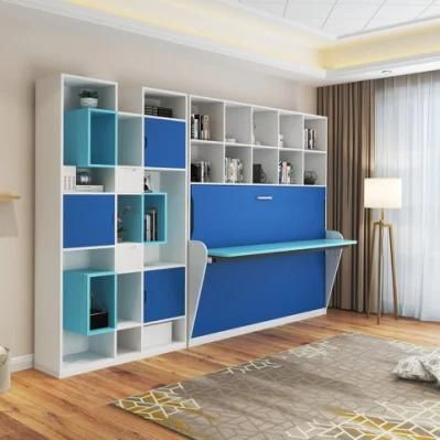 Top Quality Modern Customized Horizonal Wallbed with Desk and Adjustable Feet (WCDA1520)