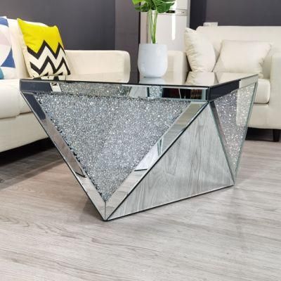 Modern Domestic Simple Style Square Glass Coffee Table