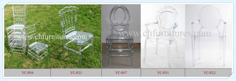 White and Blue or Transparant Dining Room Arms Belle Epoque Princess Chair (YC-P31-1)