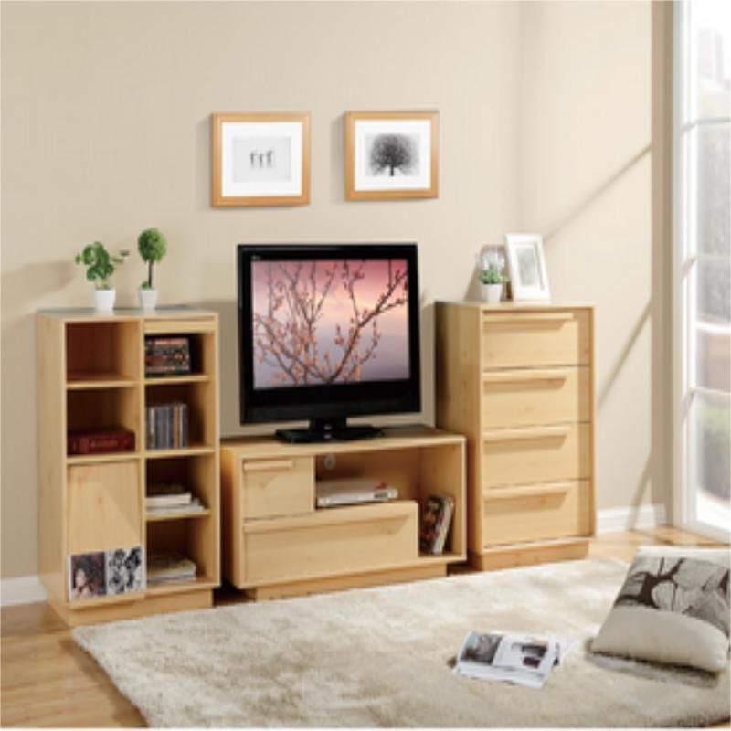 New Modern Design Brown Floor-Protective Wood Cabinet for Living Room