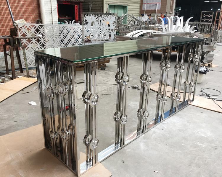 Party Used Luxury Stainless Steel Portable Bar Counter