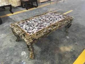 Marble MDF Coffee Table Living Room Furniture