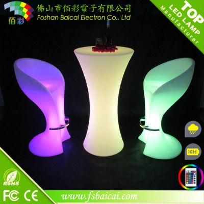 Round LED Bar Table Hotel Furniture for Event