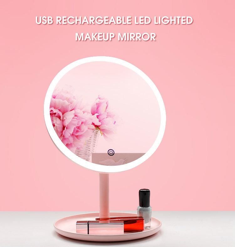 Desktop Mirror Simple Style Table Round Makeup Mirror Custimized