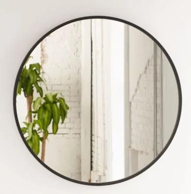 D=32&prime;&prime; Round Wall Mounted Wholesale Black/Golden Decorative Bathroom Metal Frame Mirror