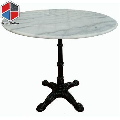 Factory Directly 80cm 4person Round White Marble Dining Table