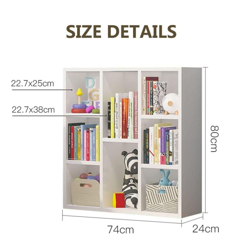 3 Tier Modern Bookshelf Storage Organizer with Shelf Display Bookcase Shelf Collection Decor Furniture for Home Office Living Room Bedroom White