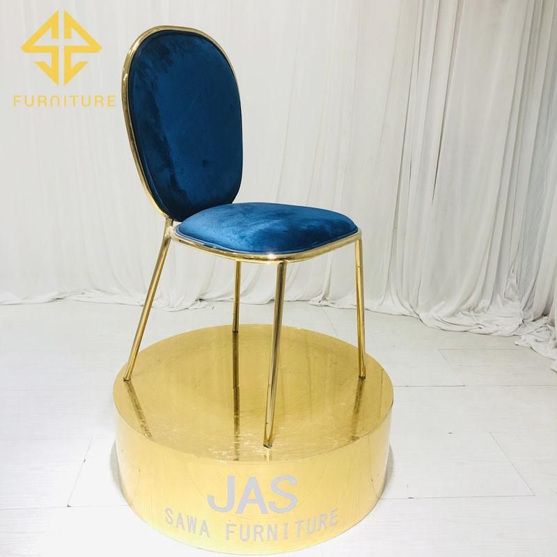 Nordic Dining Chair Customized Luxury Golden Stainless Steel Dining Chairs Simple Ins Modern Fashion Casual European Hotel Chair