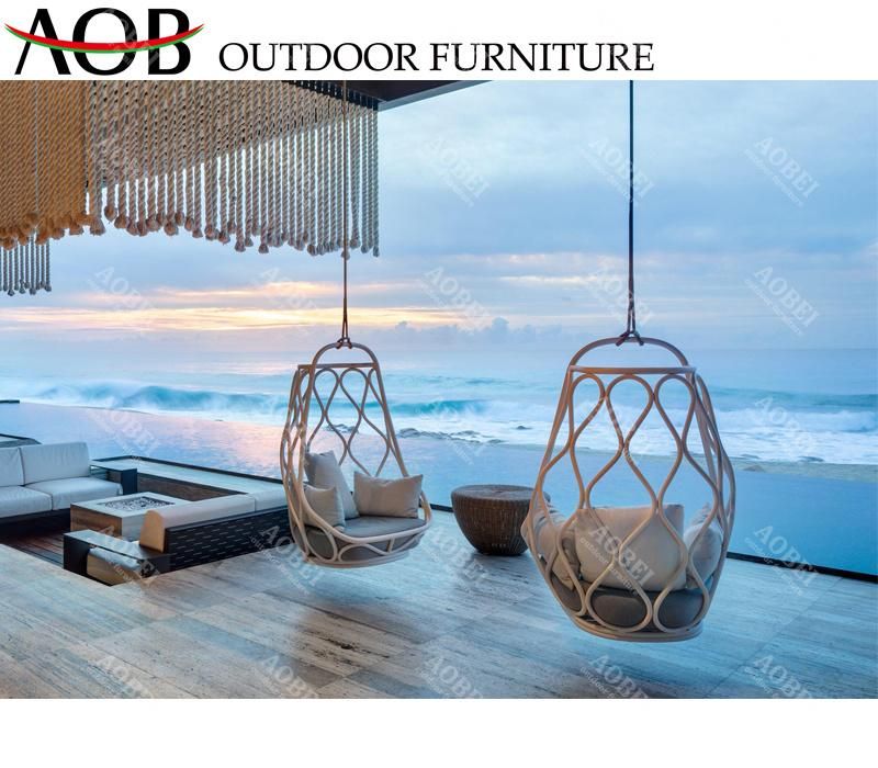 Modern Customized Garden Outdoor Patio Home Resort Furniture Aluminum Hanging Swing Chair