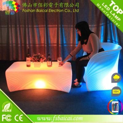 Modern Coffee Table with LED Light
