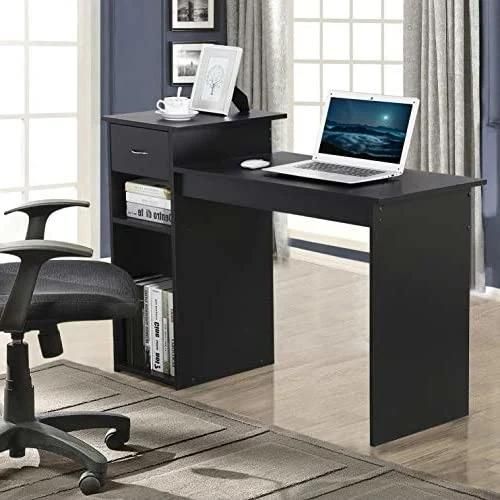 Space Saving Desk-Black Computer Desk-Perfect Complement to Your Computer and Your Space