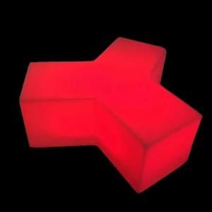 LED Light up Patio Furniture RGB Plastic Bar Stool for Sale