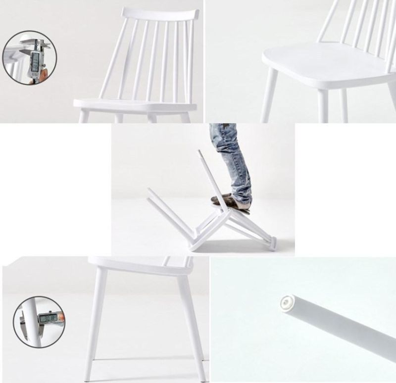 New Design Factory Direct Sale Plastic Windsor Chair Outdoor Stackable Dining Chair