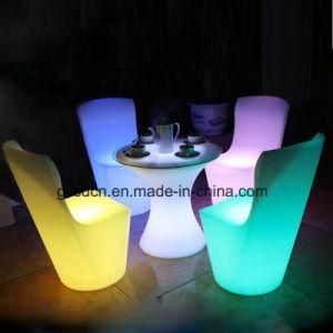 RGB LED Bar Lounge Furniture LED Dining Chair for Dining Cafe House