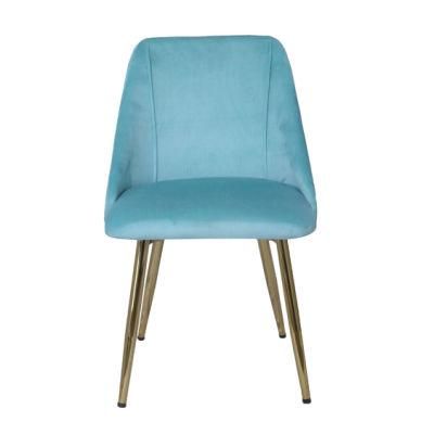 Modern Design Navy Blue Upholstered Dining Outdoor Restaurant Chair Grace