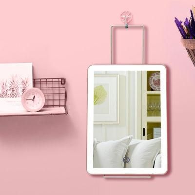 Folding Design Wall Desktop Cosmetic Mirror with LED Lights for Makeup
