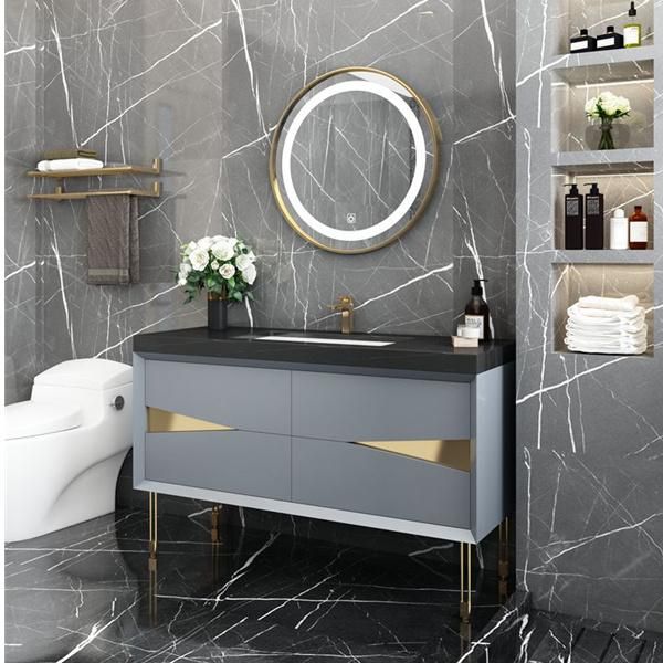 Light Luxury Rock Board Bathroom Vanity Combination Modern Minimalist Little Devil Vanity Washbasin Wash Basin Cabinet
