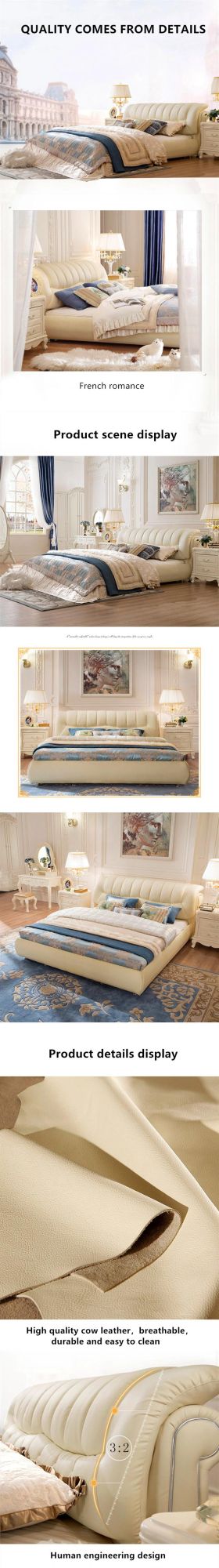 Modern Italian Contracted Soft Bed 0174-3