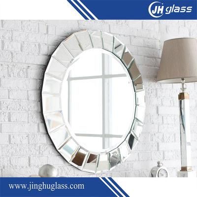 Waterproof Frameless Bathroom Mirror, Made of Polished Edge Silver Mirror Glass, Can Be in Square, Round, Oval or Irregular Shapes