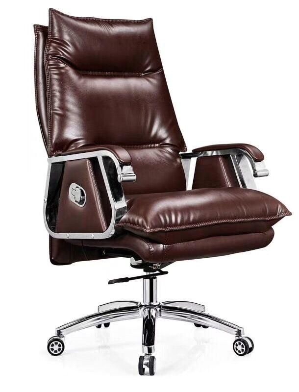 Wooden Office Luxury Real Genuine Leather King CEO Boss Chair