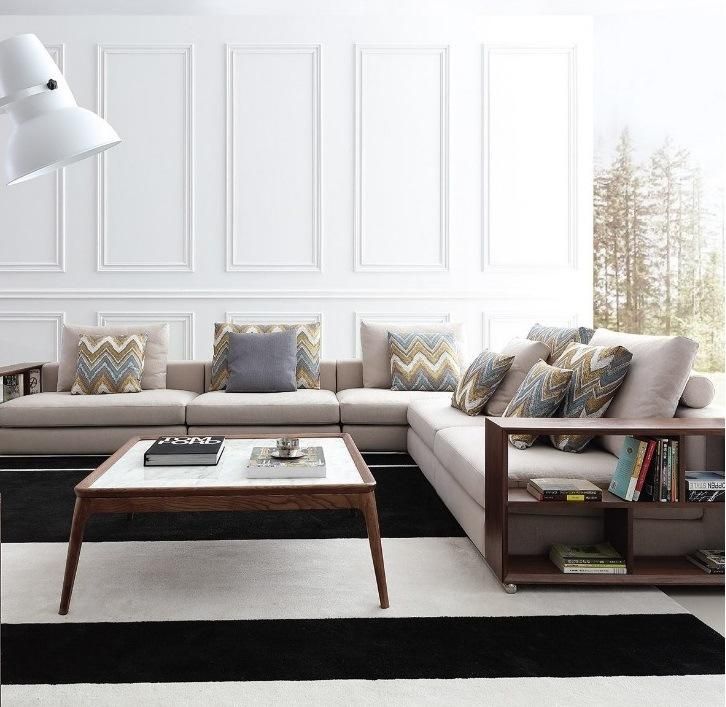 Modern Sofa Set Fabric/Leather Leisure Sofa L-Shape Freely Matching Accepting Partial Selection