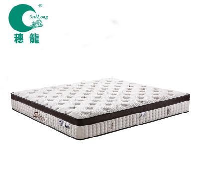 Modern Furniture Euro Top Design with Latex Foam &amp; Nano Pocket Spring Mattress