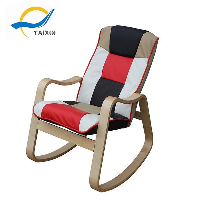 PU Fabric Round Arm Rocking Chair Home Furniture