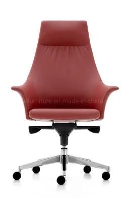 Zode Modern Ergonomic Sterling Genuine Leather Executive Chair with Aluminum Base