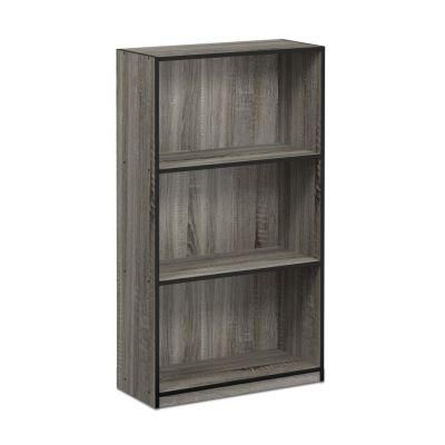 Basic 3-Tier Bookcase Storage Shelves