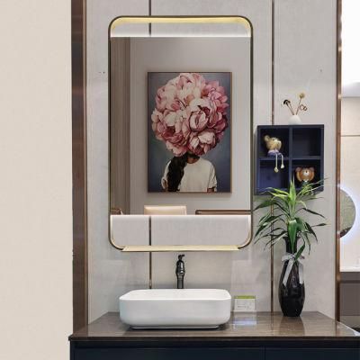 Hotel Modern Decorative Wall Bathroom LED Mirror with Frame