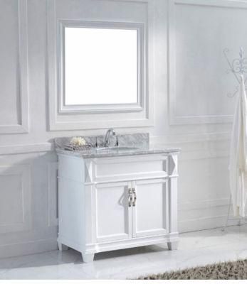 China Factory Wholesale 48&quot; Antique White Bathroom Cabinet Set Vanity