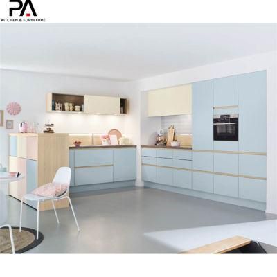 Household Contemporary Wood Mixed New Design Kitchen Furniture