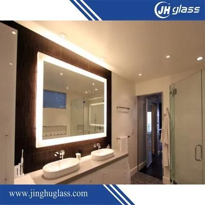 High Quality Extra Clear Silver Coated Bathroom LED Mirror for Hotel Use