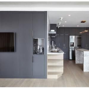 China Modern Cabinets Set Kitchen Furniture with Design Grey