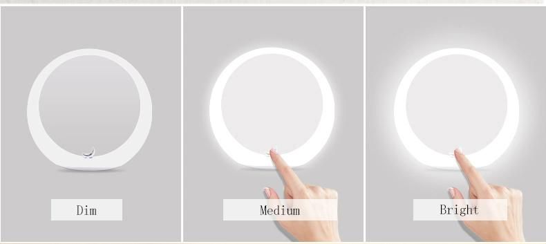 Special Design USB Rechargeable LED Makeup Mirror Bluetooth Speaker Touch Sensor Switch