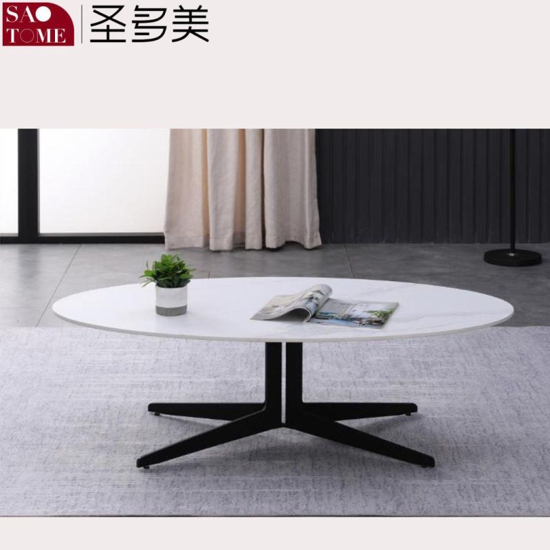 Modern Living Room Furniture Slate/Stainless Steel Coffee Table