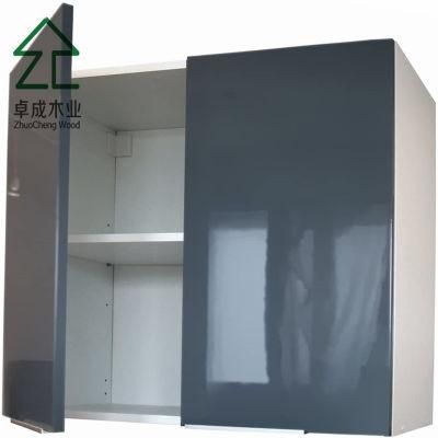 Gray Hight Gloss UV MDF Wall Kitchen Cabinet