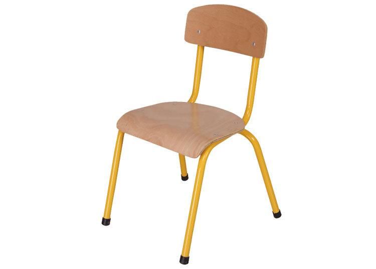 Wood Metal Kids Kindergarten Furniture Chair