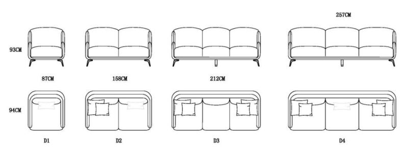 Foshan Home Furniture Manufacturer Villa Living Room Latest Modern Design Luxury Velvet Fabric 3 2 1 Sectional Sofa Set Furniture with Good Quality